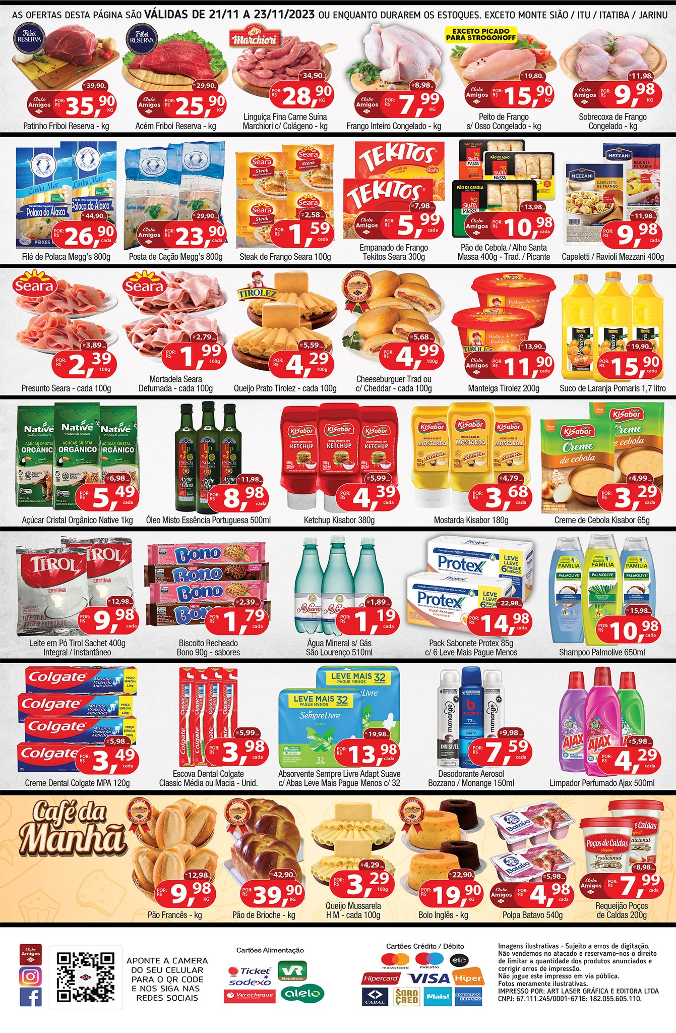 União Supermercados tem ofertas no açougue, padaria, mercearia e muito mais para a quarta-feira