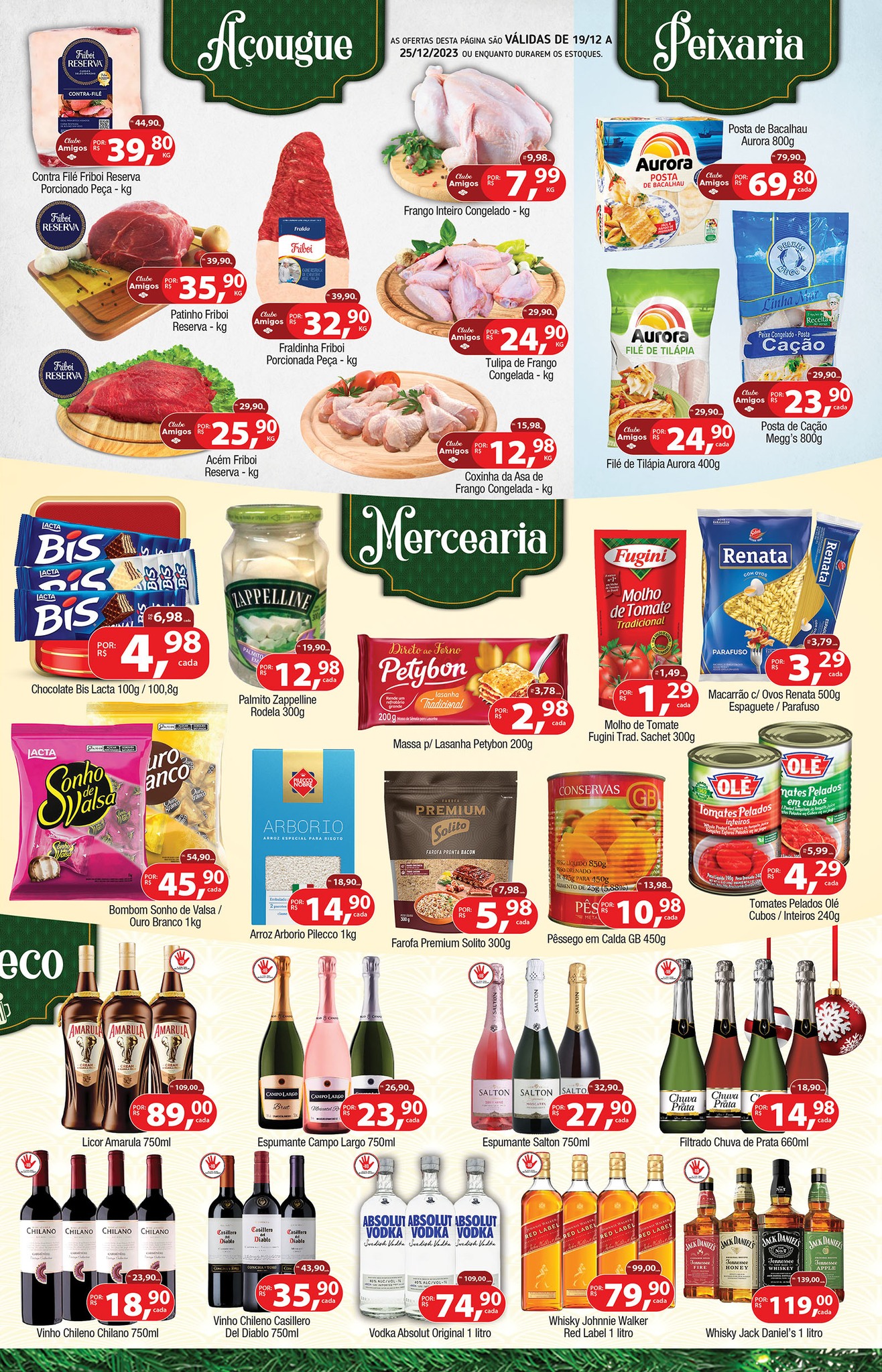 Mais de 80 ofertas no União Supermercados para o fim de semana do Natal