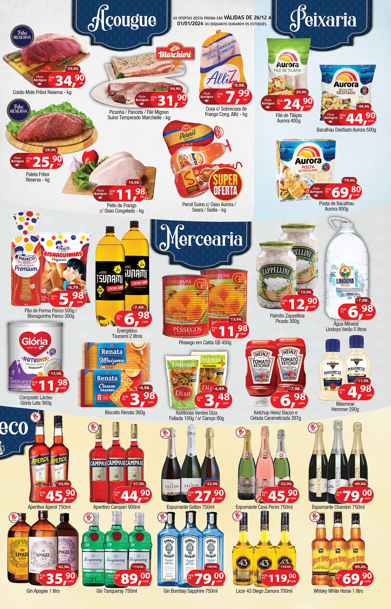 União Supermercados tem ofertas para o fim de semana da Virada de Ano