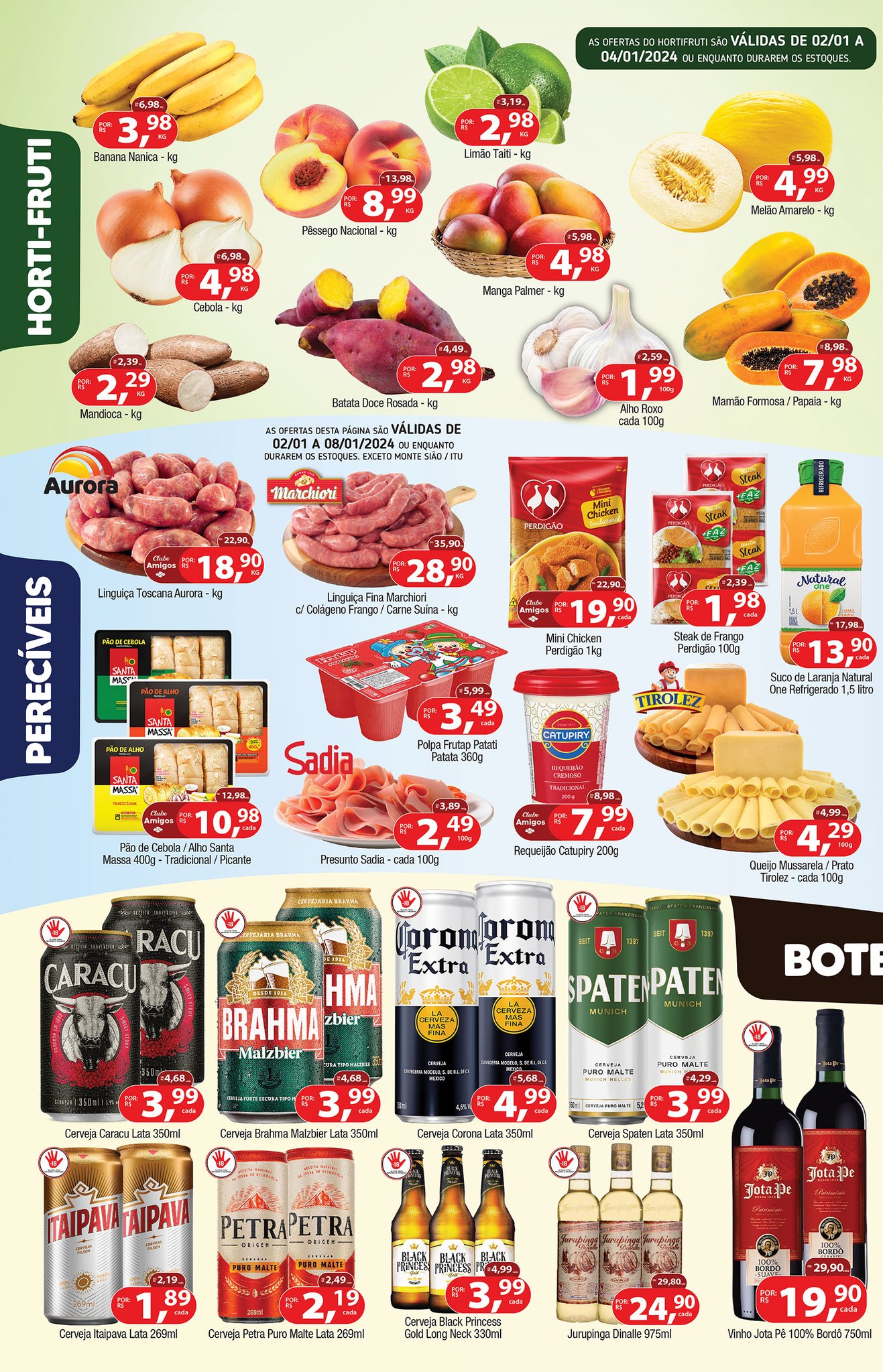 União Supermercados tem ofertas em hortifrúti, carnes, mercearia e muito mais para hoje