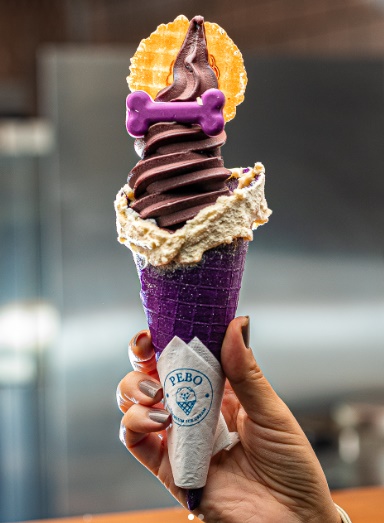 Pebo Ice Cream tem gelato soft de açaí para refrescar o fim de semana