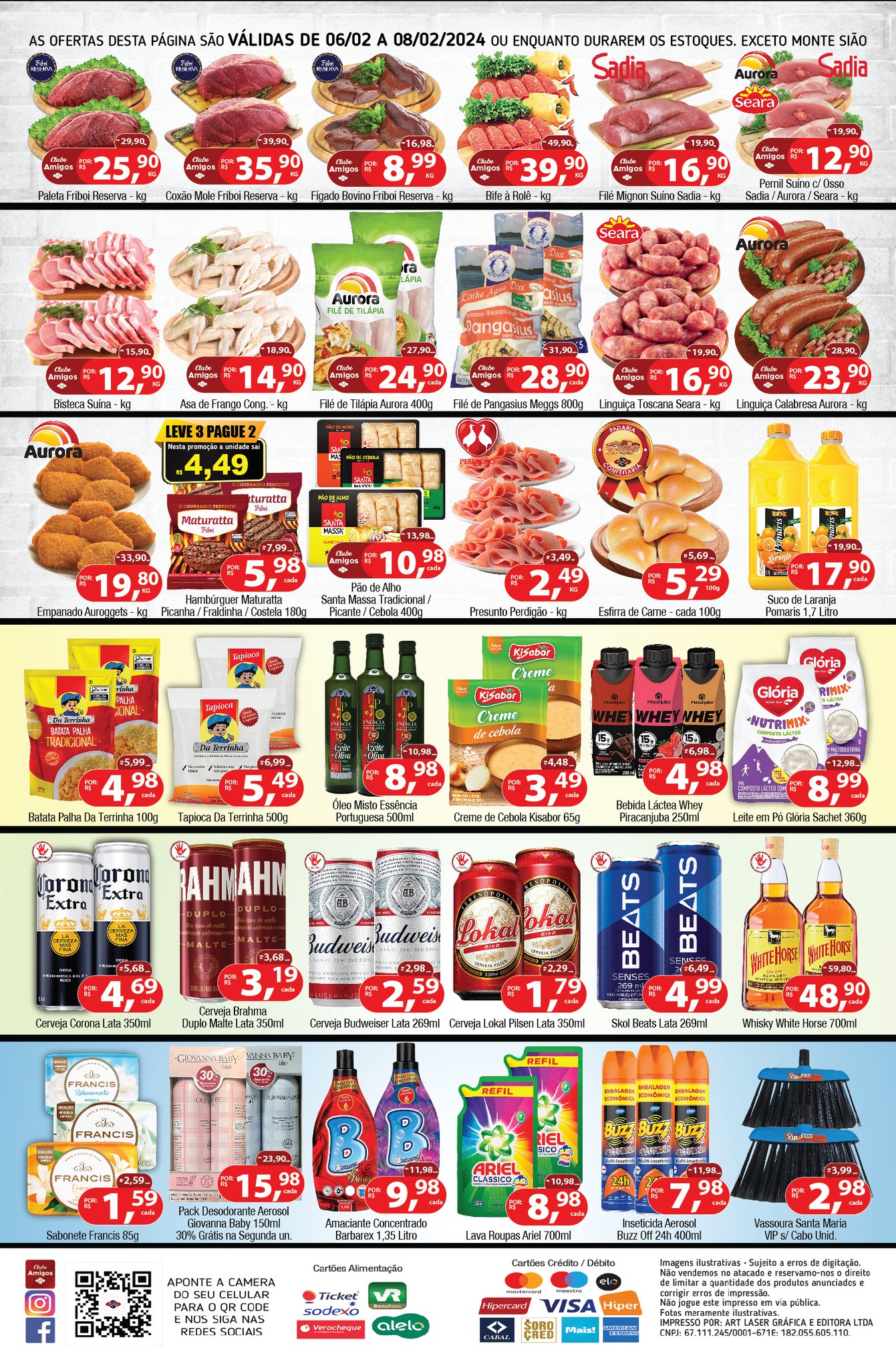 União Supermercados tem ofertas no açougue, hortifrúti, mercearia e muito mais para a quarta-feira
