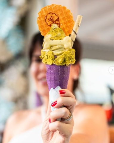 Cores e sabores naturais fazem parte da Pebo Ice Cream, em Serra Negra