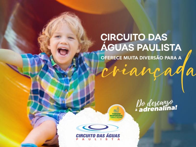 Circuito das Águas Paulista oferece muita diversão para a criançada