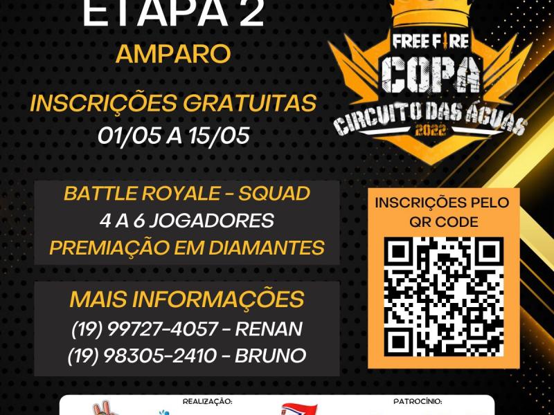 Amparo tem inscrições para etapa da Copa de Free Fire do Circuito das Águas Paulista