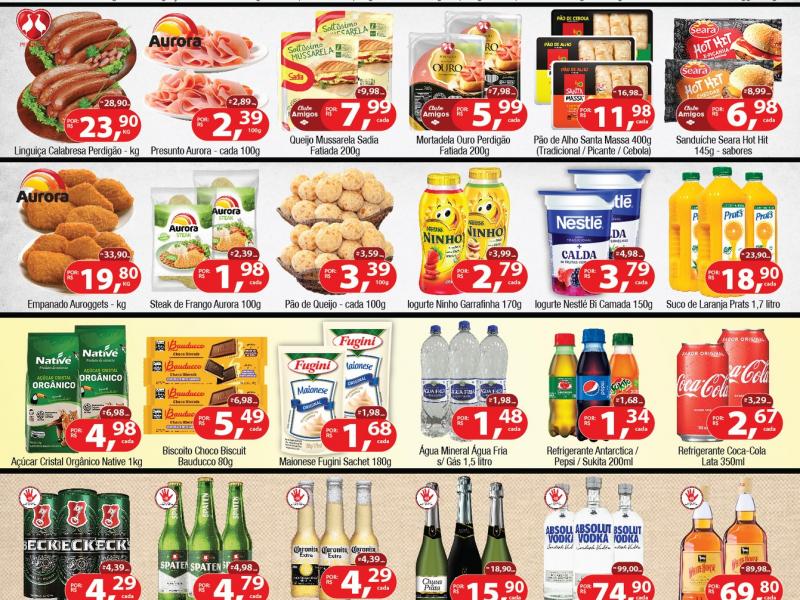 União Supermercados tem ofertas no açougue, bebidas, padaria para hoje e amanhã